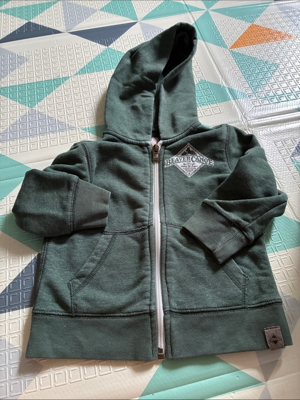 20/25$ 🧸 Kids' Forest Green Zip-Up Hoodie